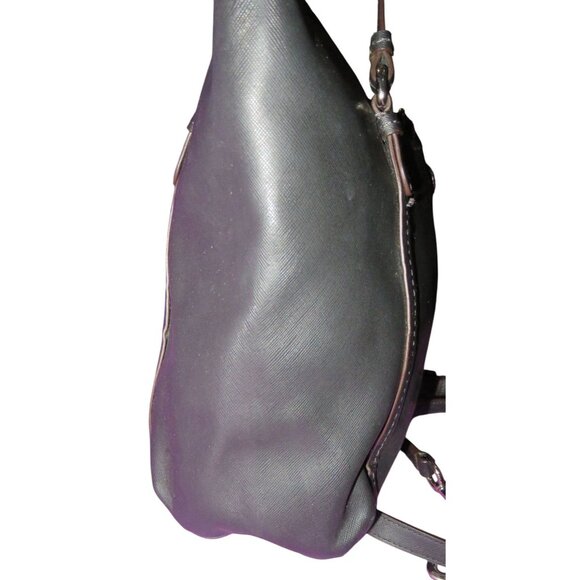 Coach 2013 Peyton Black Crossgrain Leather Tote 2 way Crossbody - Picture 3 of 11